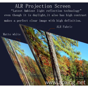 ALR projector screen for ultra short throw projector